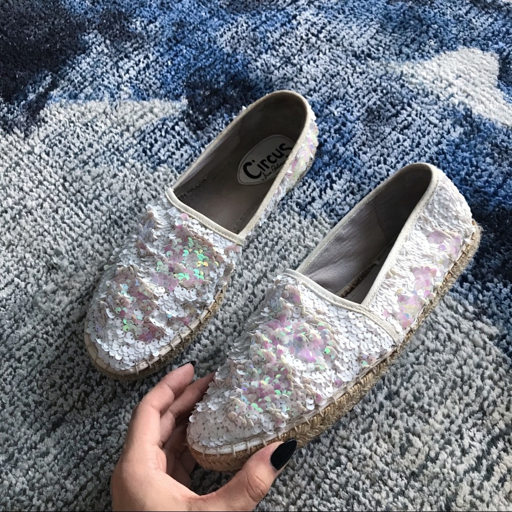 Sam Edelman Iridescent Sequined Espadrille 💗
